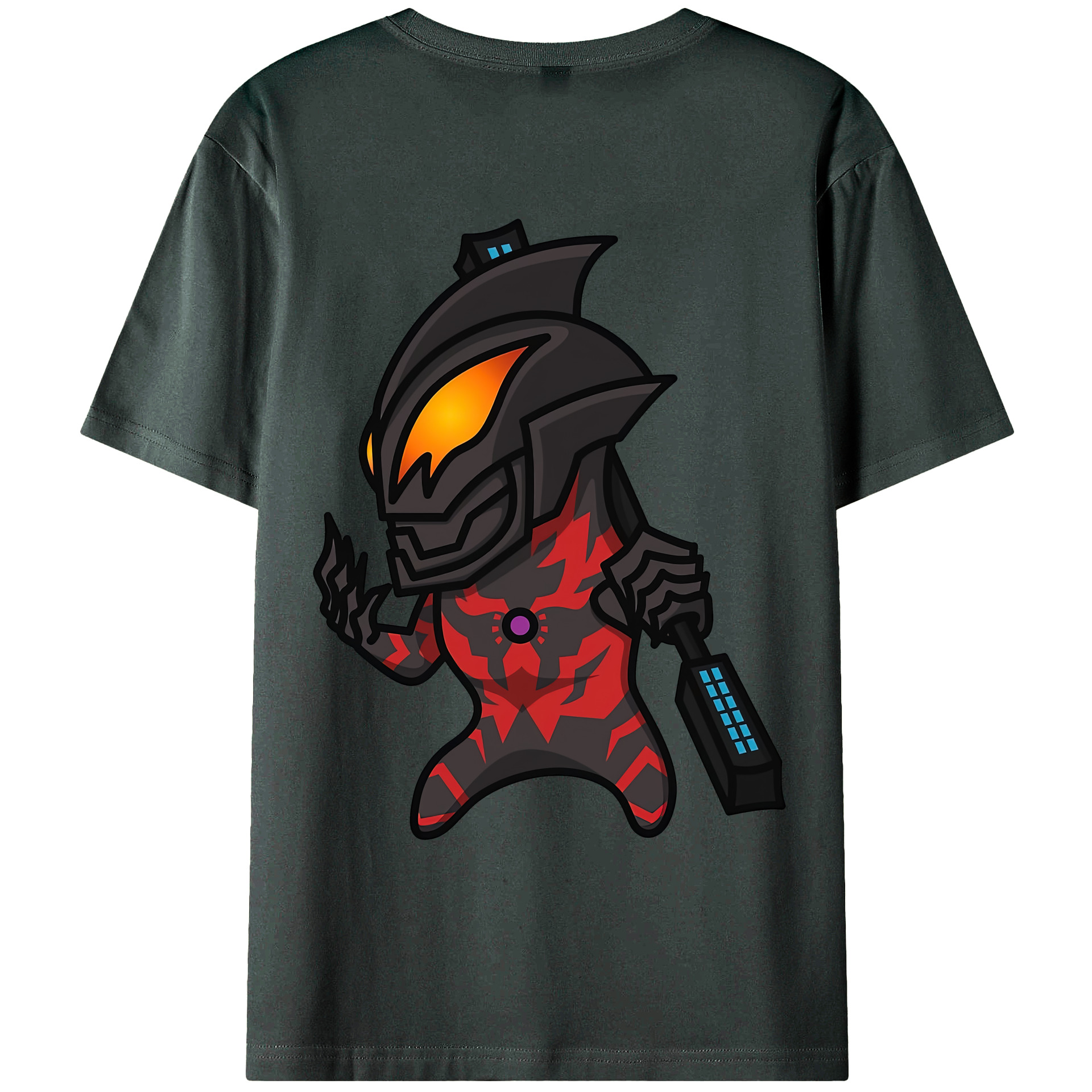 （画像用） ウルトラマン Ultraman 綿100％ メンズ半袖Tシャツ（バックプリント） 通気性